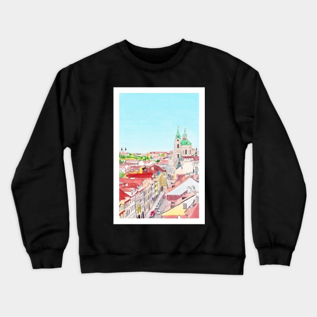 Prague, Czech Republic Crewneck Sweatshirt by NorrskenArt